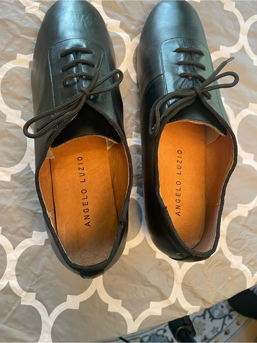 Angelo Luzio “Eli” Black Men's Professional Ballroom Shoes Style 180M Sz11.5b
